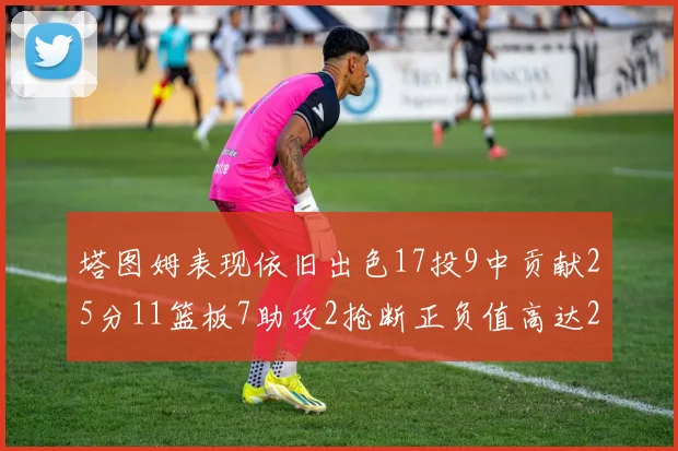 塔图姆表现依旧出色17投9中贡献25分11篮板7助攻2抢断正负值高达20